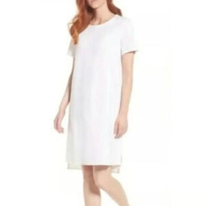 Eileen Fisher White Tencel Knit Dress - Size PP (2/4)